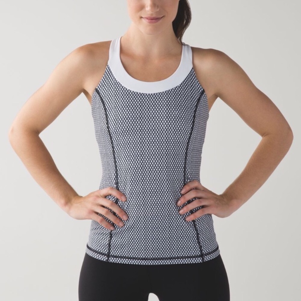 Lululemon | Mish Mesh Enhearten Scoop Neck Tank Top